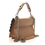Vitello Liberty Scalloped Studded Kan I Shoulder Bag Sand
