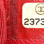 Lambskin Quilted CC Unchained Crossbody Red
