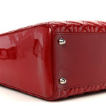 Patent Cannage Large Lady Dior Red