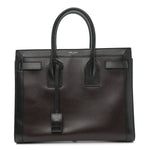 Calfskin Bi-Color Small Sac De Jour Burgundy Black