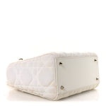 Macrocannage Technical Fabric Medium Lady Dior White