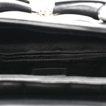 Nappa Vertical Matelasse Small Maxi Horsebit Chain Shoulder Bag Black