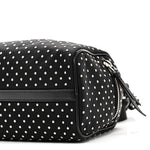 Re-Nylon Studded Shoulder Bag Black