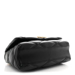 Lambskin Malletage Top Handle GO-14 GM Black