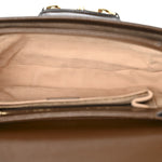 Azalea Calfskin Horsebit 1955 Shoulder Bag Brown Sugar