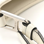 Spazzolato Cleo Adjustable Strap Shoulder Bag White
