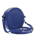 Calfskin La Medusa Round Camera Bag Blue