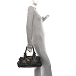 Calfskin Medium Paddington Satchel Black
