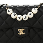 Lambskin Quilted Small My Precious Flap Black