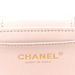 Lambskin Quilted Trendy Vanity Case Lilac