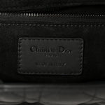 Ultra Matte Calfskin Cannage Medium Lady Dior Black
