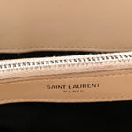 Calfskin Y Quilted Monogram Medium Loulou Chain Satchel Nude Powder