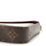 Monogram Pochette Felicie Chain Wallet Fuchsia