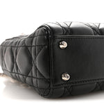Lambskin Cannage Mini Lady Dior Black