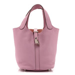 Taurillon Clemence Picotin Lock 18 PM Mauve Sylvestre