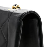 Lambskin Quilted Small Single Flap Black