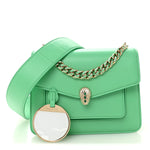 Calfskin Serpenti Forever Maxi Chain Crossbody Bag Green