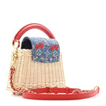 LV X TM Rattan Denim Calfskin Cerises Capucines Mini