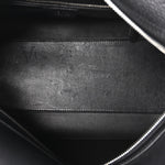 Grained Calfskin East West Bowling Bag Black