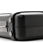 Matte Aluminum Personal Cross-Body Bag Black