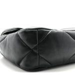 Lambskin Quilted Medium Chanel 19 Flap Black