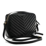 Calfskin Matelasse Monogram Lou Camera Bag Black