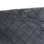 Denim Lambskin Quilted CC Clutch Blue