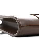 Lambskin Maxi Intrecciato Mini Cassette Crossbody Pouch Brown