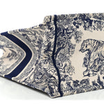 Canvas Embroidered Large Dioriviera Toile De Jouy Book Tote Blue