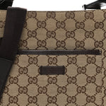 Monogram Flat Messenger Bag Dark Brown