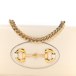 Boarded Plutone Calfskin Horsebit 1955 Wallet On Chain Mystic White