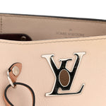 Calfskin Lockme Bucket Soie Quartz Calla