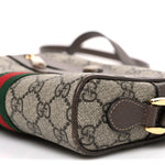 GG Supreme Monogram Web Mini Ophidia Shoulder Bag Brown