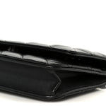 Lambskin Quilted Wallet On Chain WOC So Black