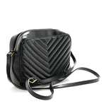 Calfskin Matelasse Monogram Lou Camera Bag Black