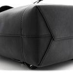 Calfskin Lockme Backpack Black