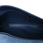 Denim Quilted Large Boy Flap Blue