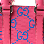 Calfskin GG Tennis Embossed Mini Tote Bag Modern Fuchsia Modern Blue