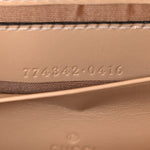 GG Supreme Monogram Calfskin Horsebit Print Mini Padlock Top Handle Shoulder Bag Beige Ebony Light Pink
