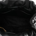 Nappa Drawstring Tote Black