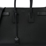 Grained Calfskin Large Sac de Jour Carryall Black