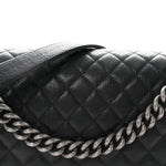 Caviar Quilted New Medium Boy Flap Black