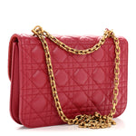 Lambskin Cannage Large Dioraddict Flap Red