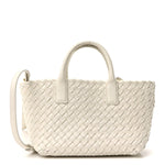 Nappa Intrecciato Mini Cabat White