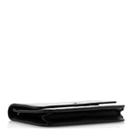 Lambskin Camellia Embossed Wallet On Chain WOC Black