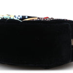 Velvet Matelasse Crystal Star GG Marmont Belt Bag 75 30 Black