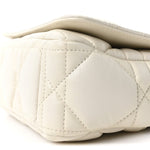 Calfskin Macrocannage Small Caro Bag White