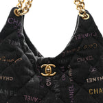 Denim Quilted Denim Mood Hobo Black Multicolor