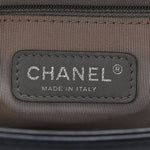 Calfskin Double Stitch Large Boy Flap Navy Blue