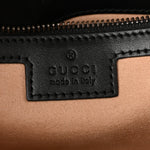 Calfskin Matelasse Small GG Marmont Shoulder Bag Black